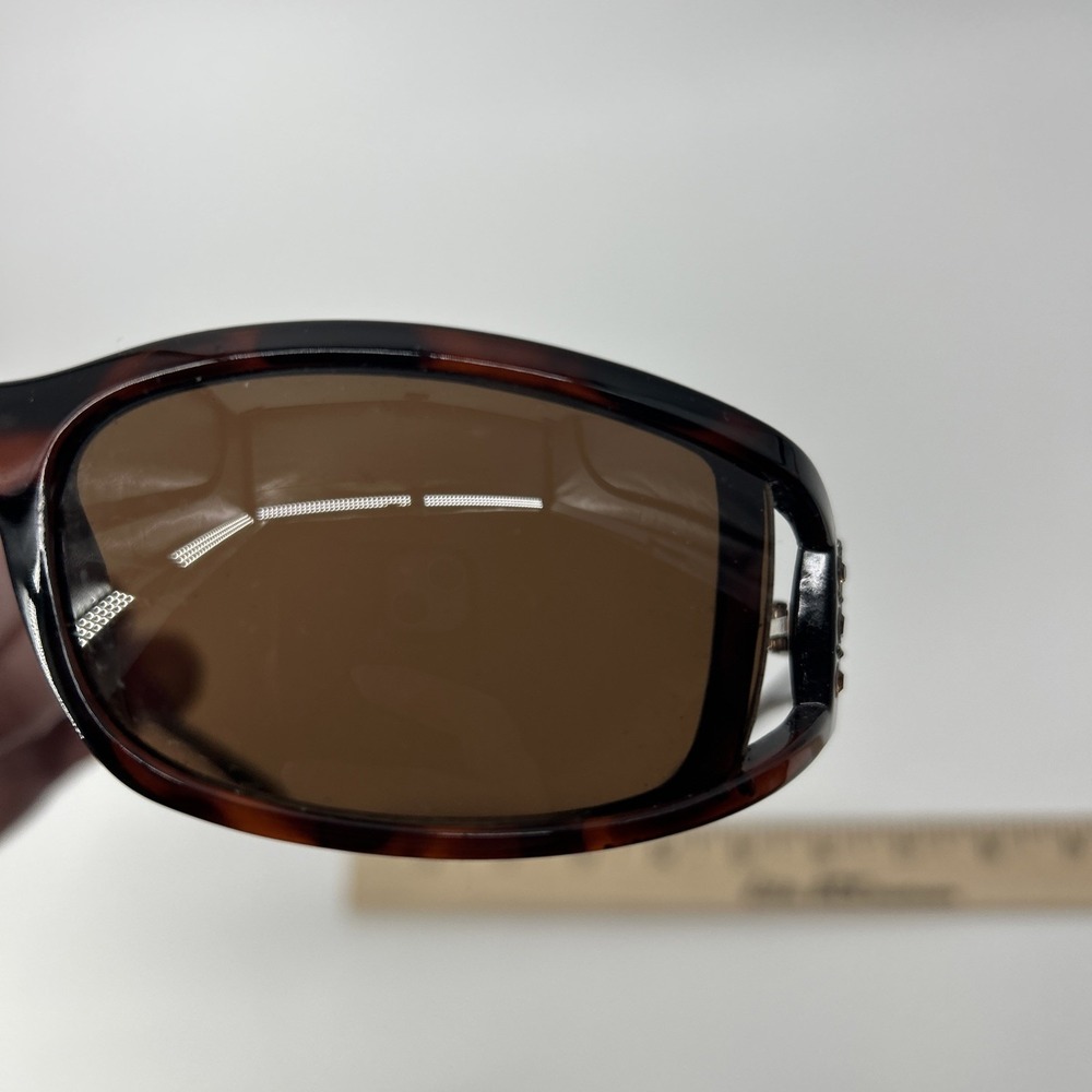 Foster Grant Barri Sunglasses Women's Brown Tortoise Square UV400 Rhinestones - Picture 10 of 11